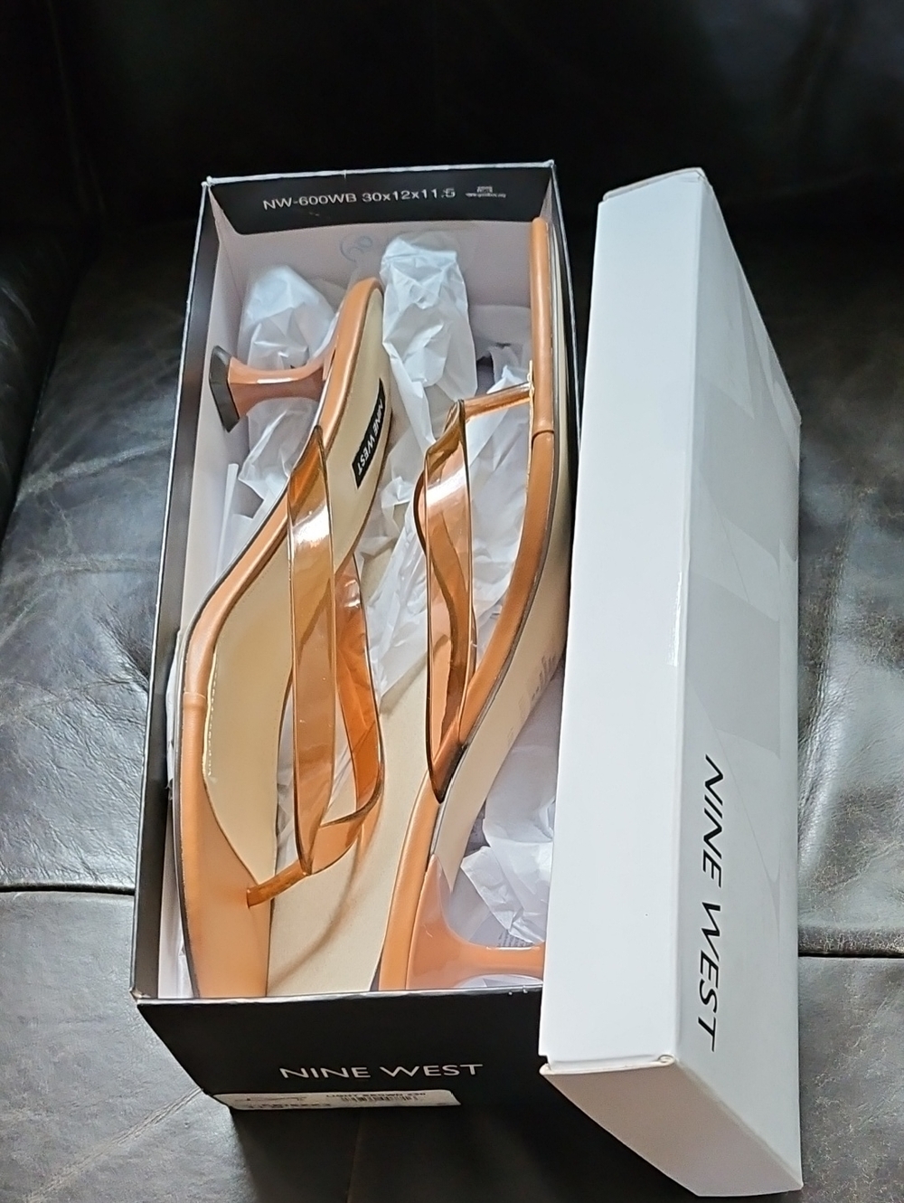 Nine West Light Brown Thong Sandals
